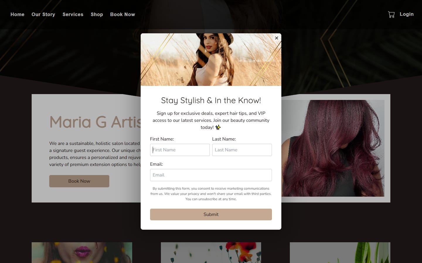 Mariag Signup Modal